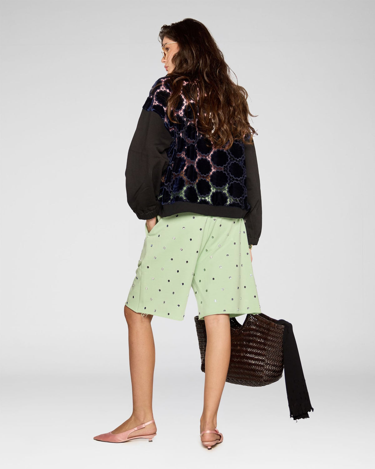 Circuit Crop Sweatshirt