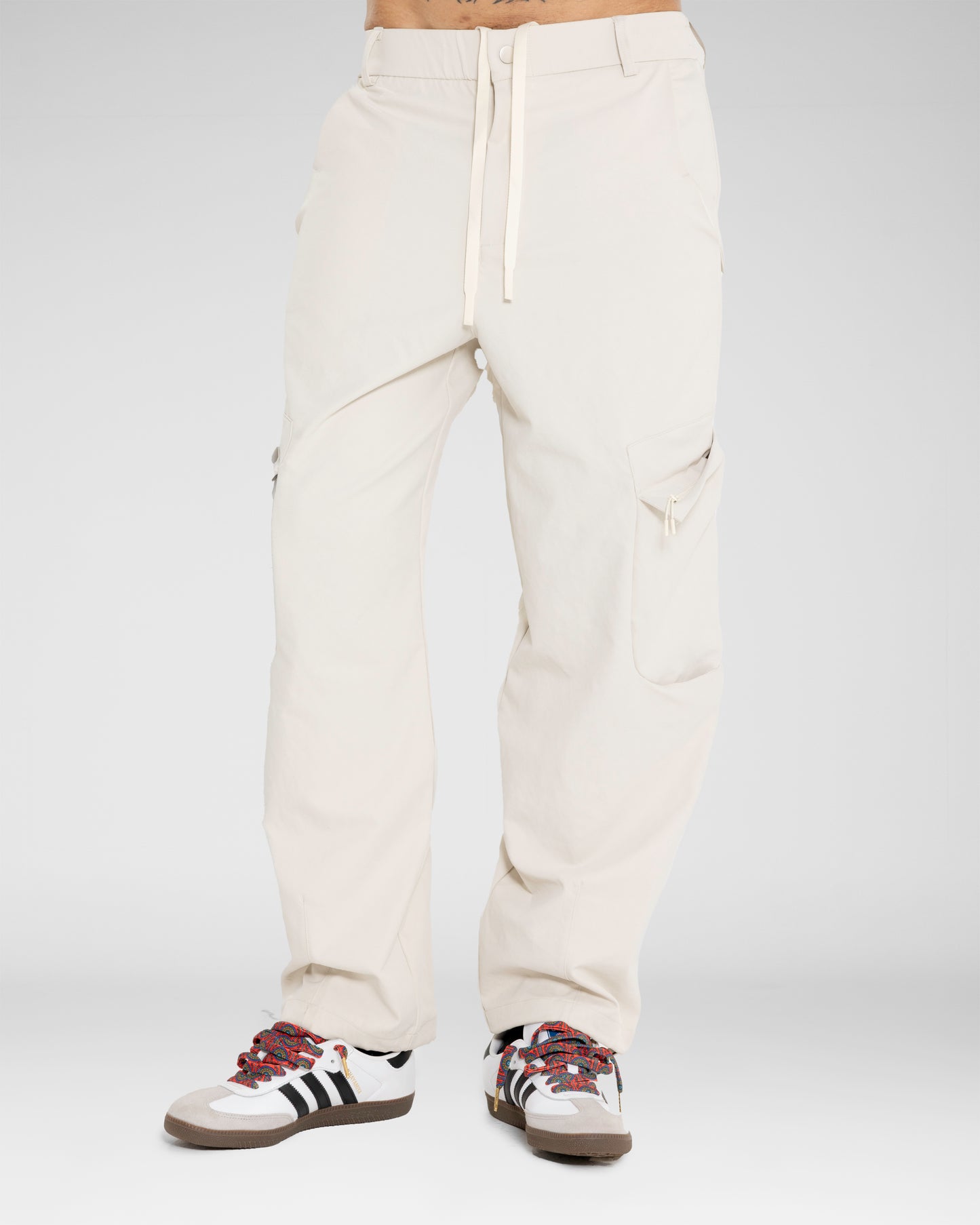 Cream Cargo Pants