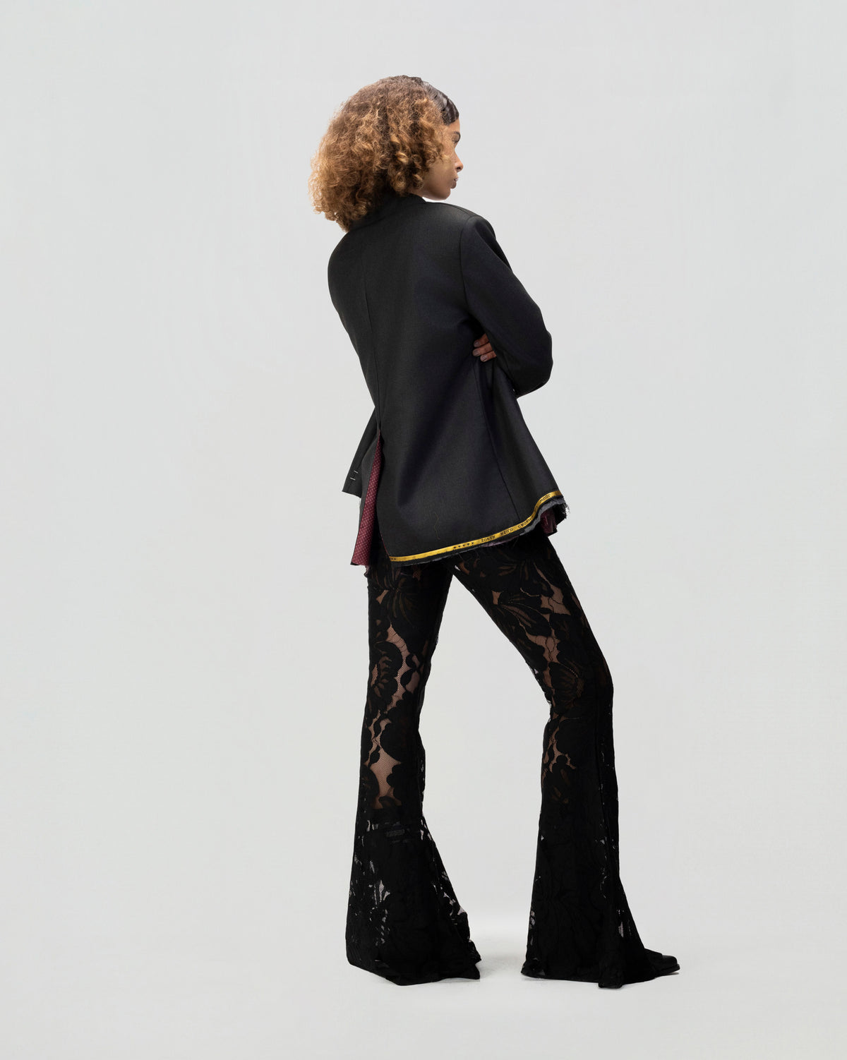 Noir Lace Flare Pant