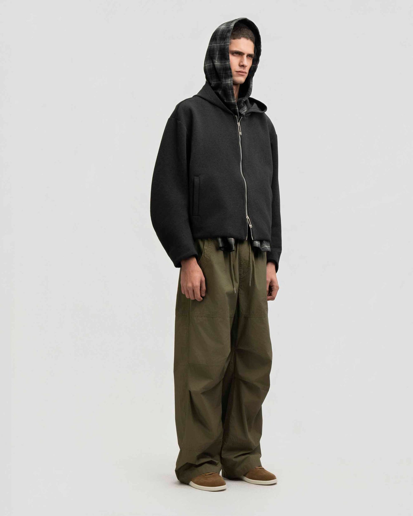 Wrap Hood Zip Hoodie