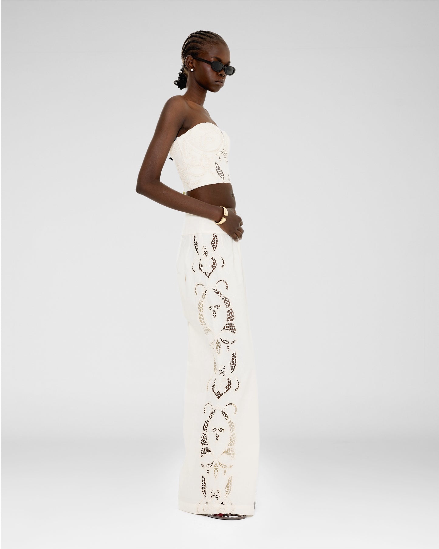 Floral Cutwork Set