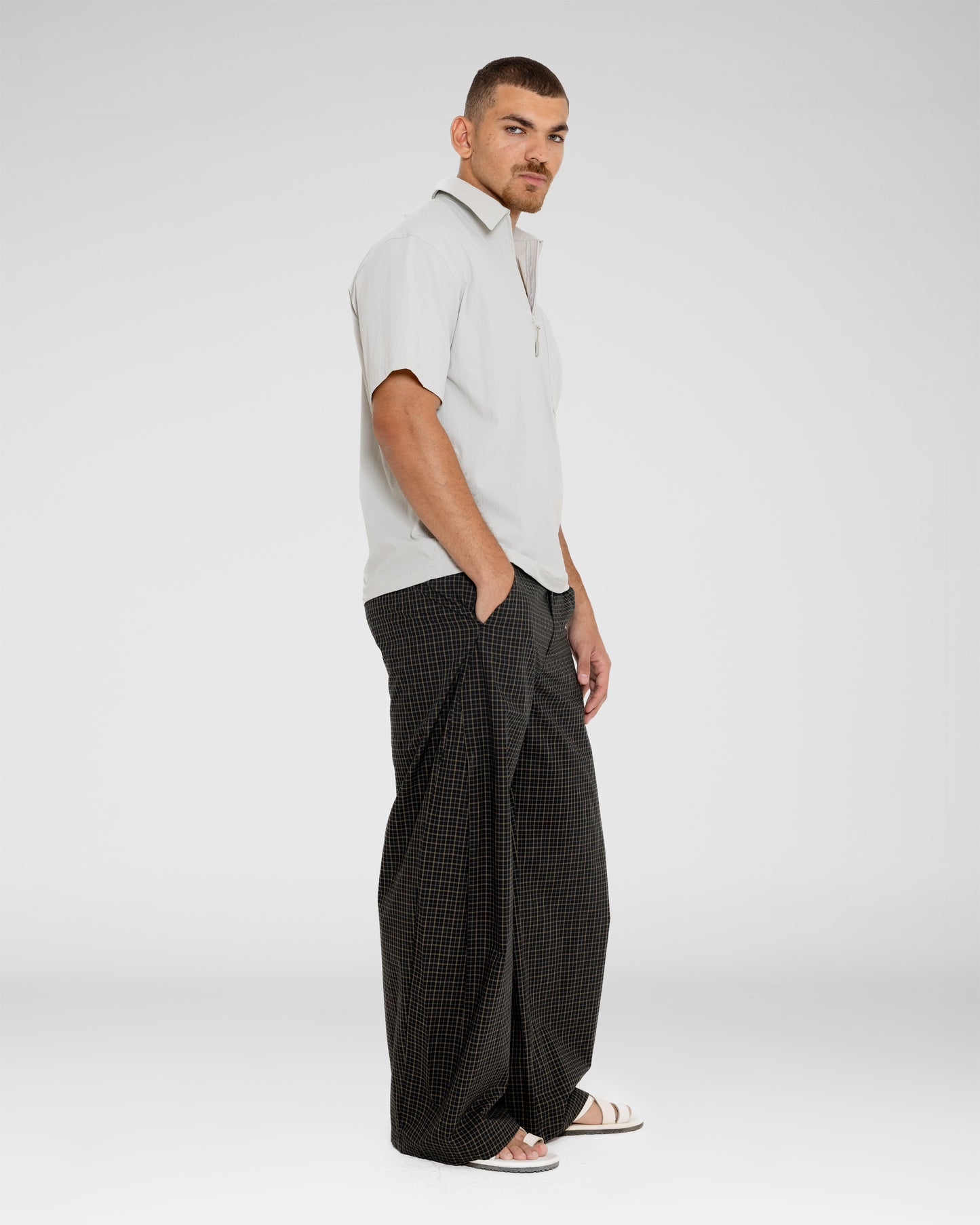 Mono Check Slacks