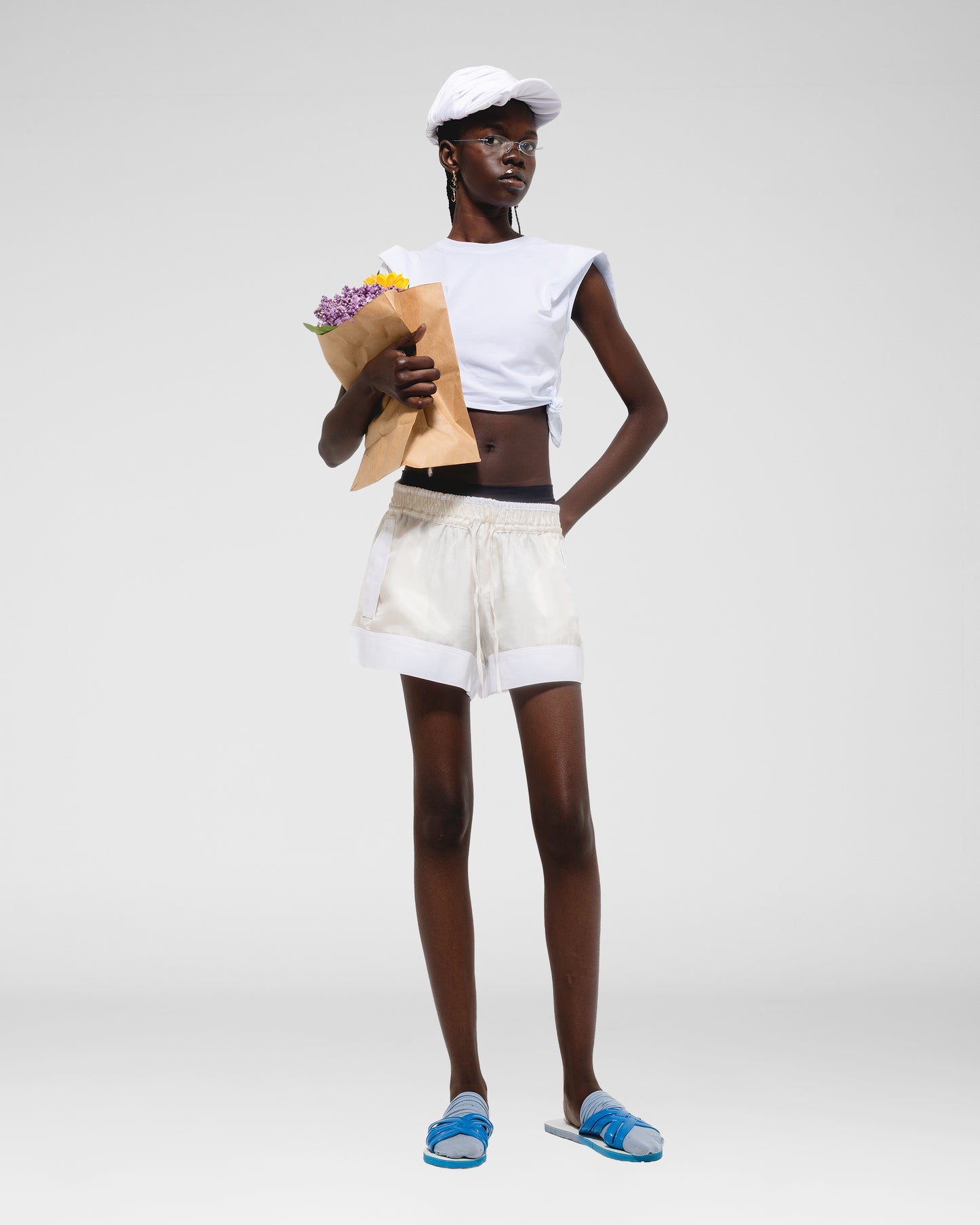 Shadow Play Drawstring Shorts