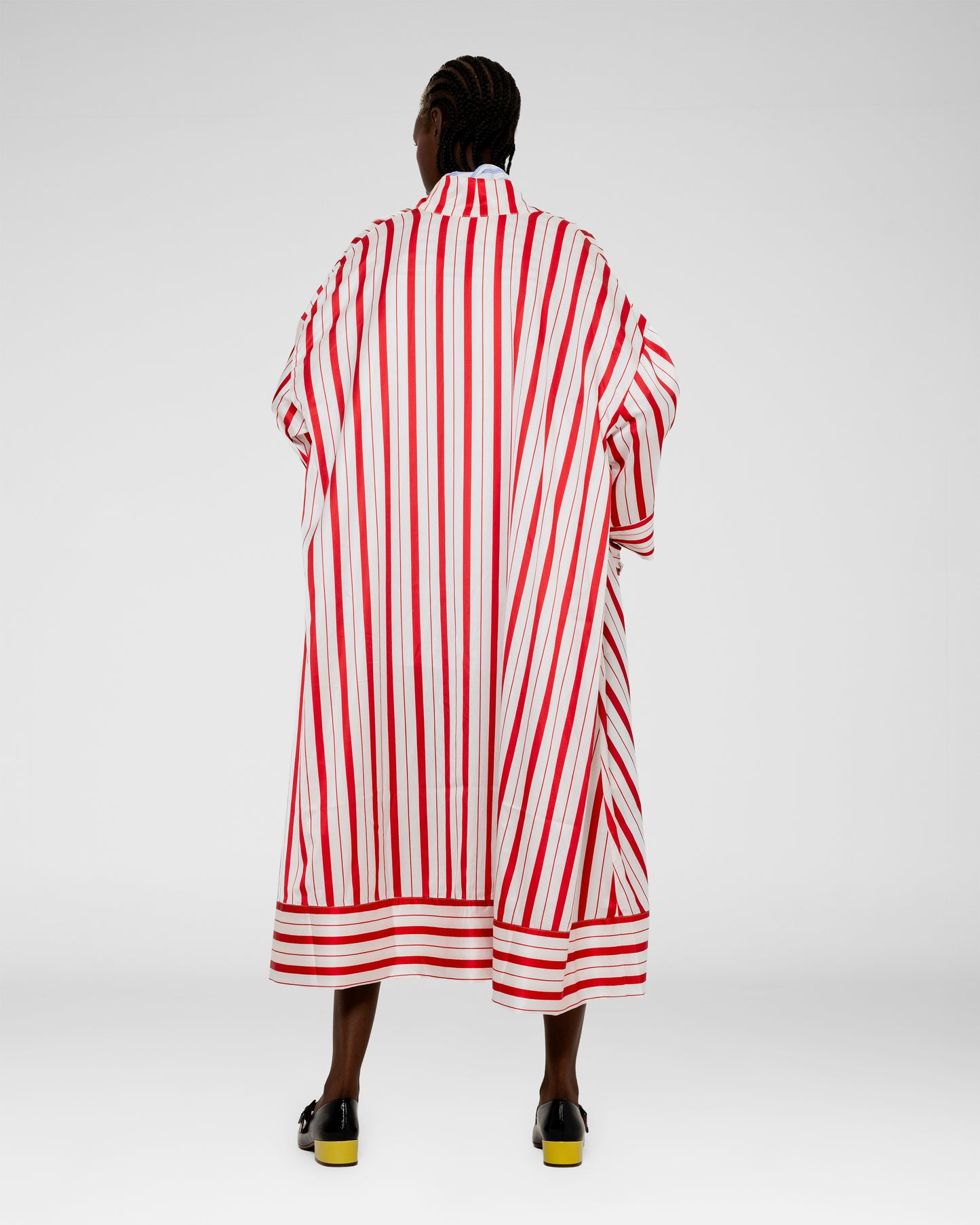 Stripe Silk Kimono