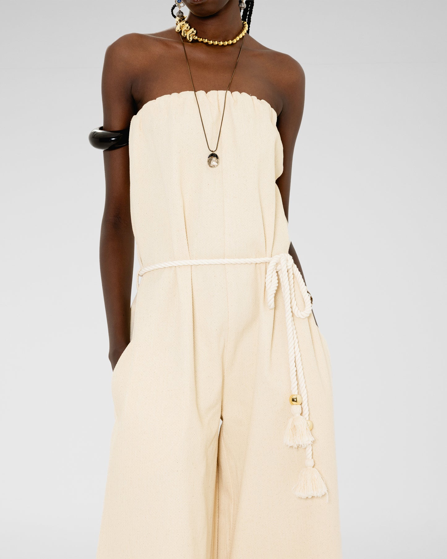 Sandswept Strapless Jumpsuit