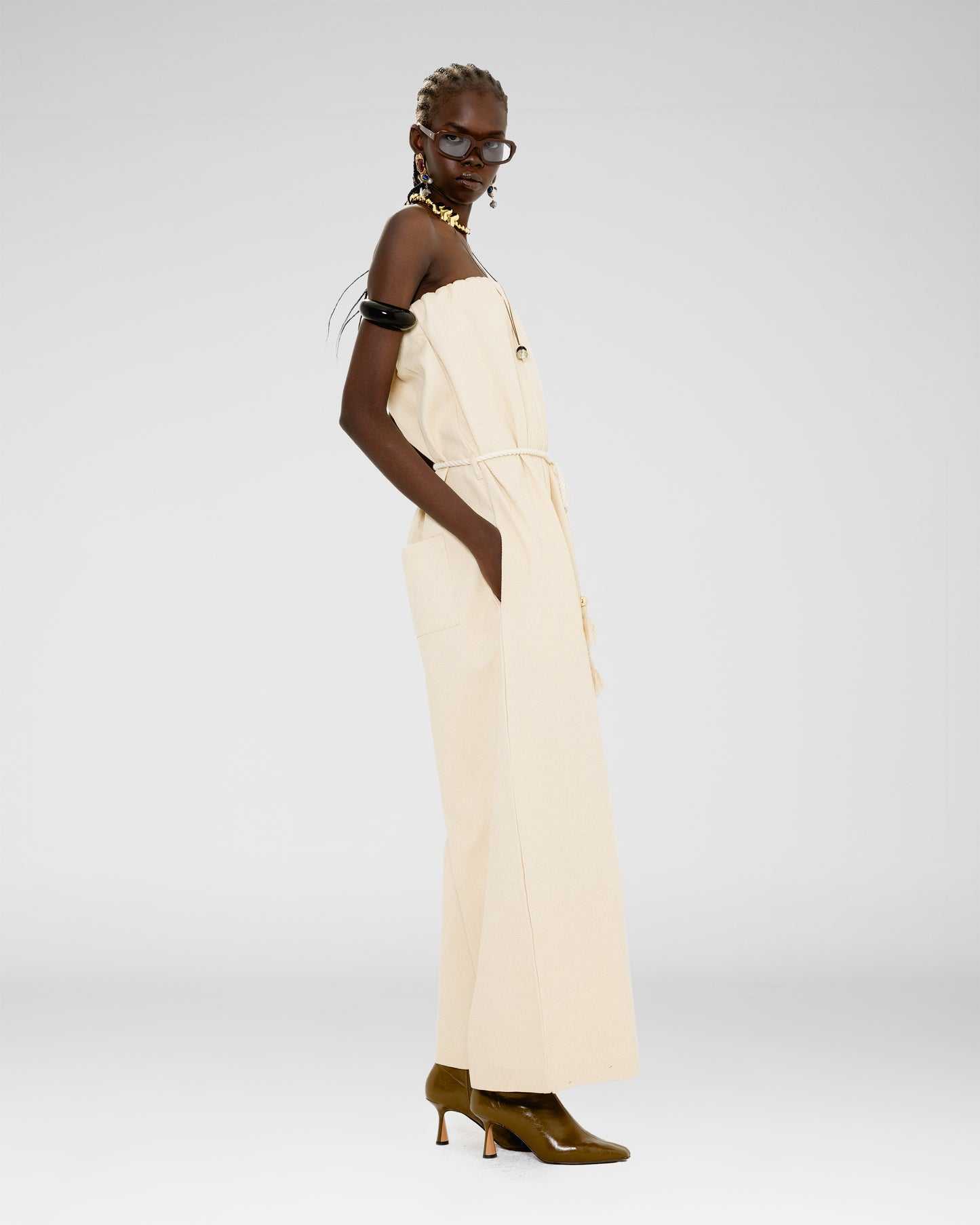 Sandswept Strapless Jumpsuit