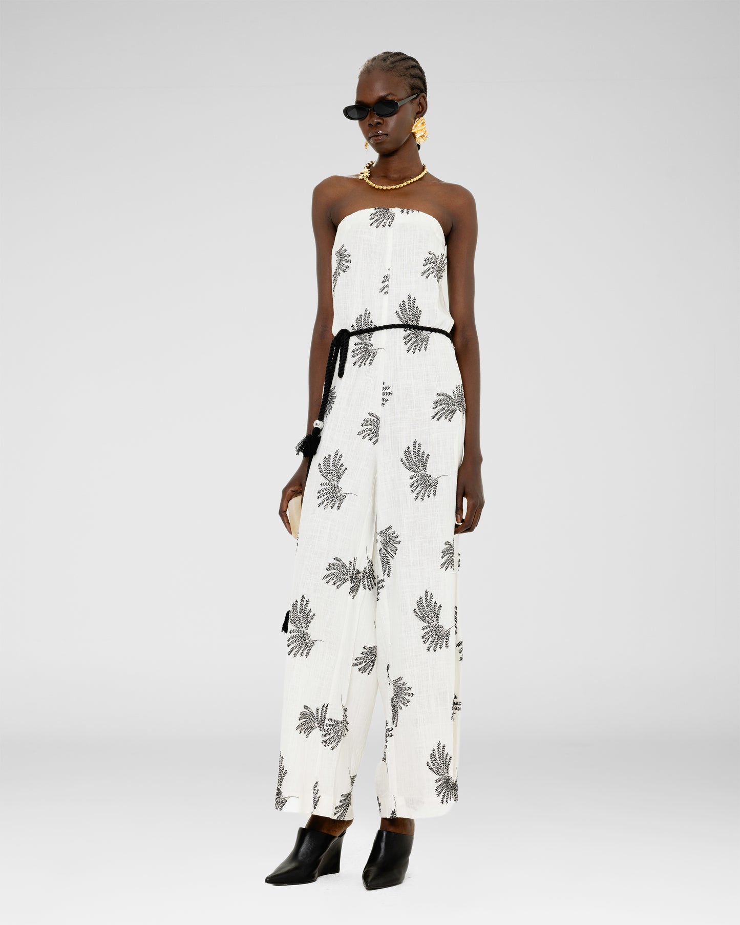 Embroidered jungle Jumpsuit