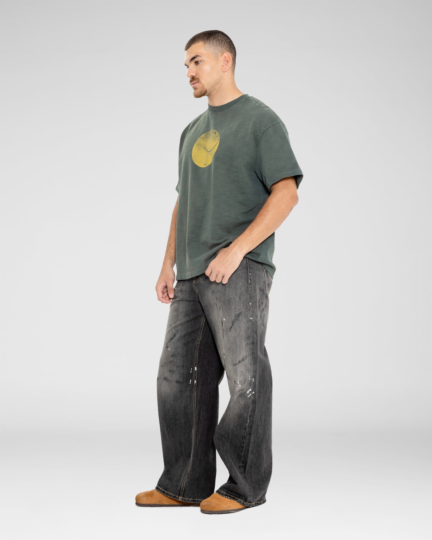 Paint-Splatter Vintage Jeans