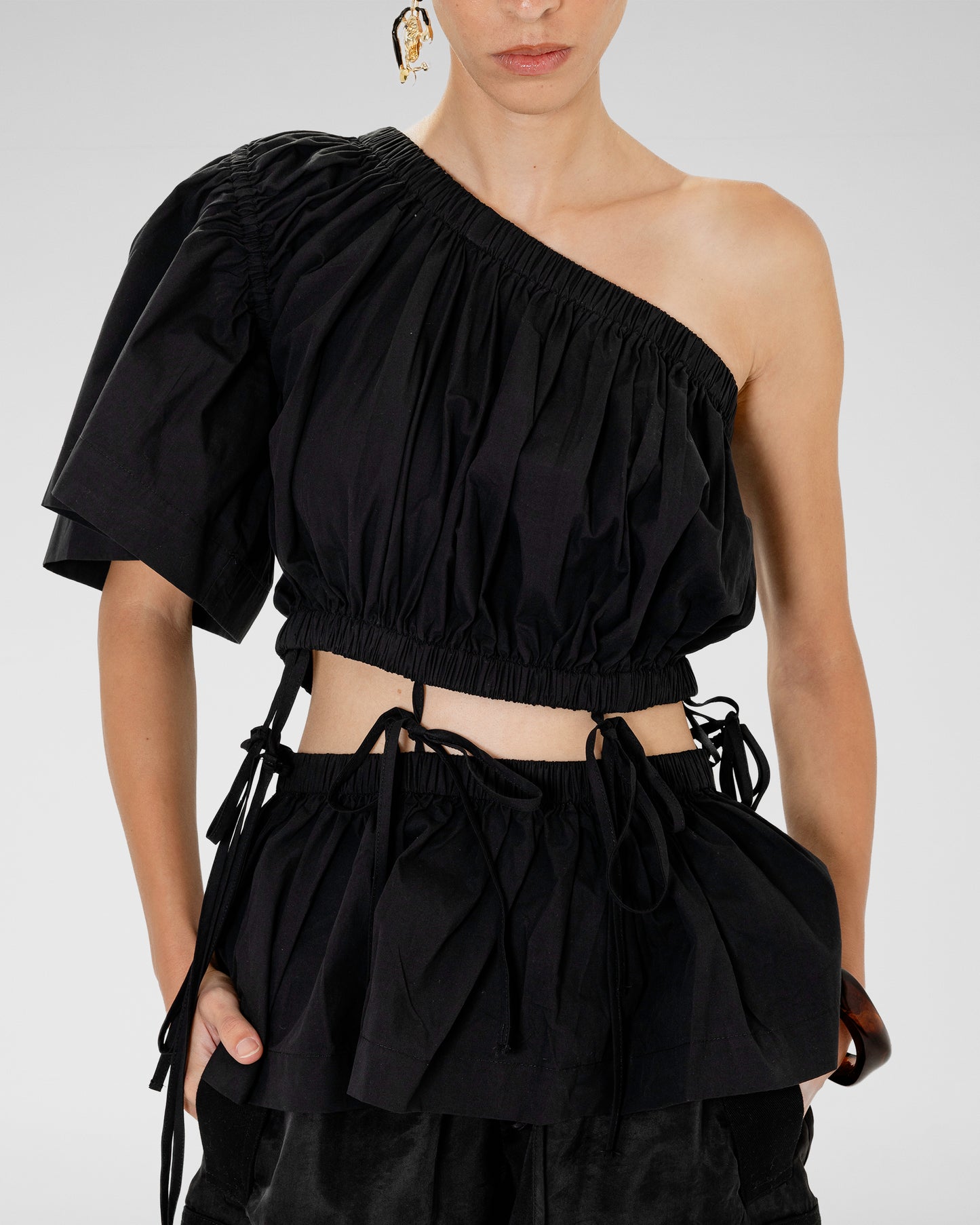 Drape One-Shoulder Top