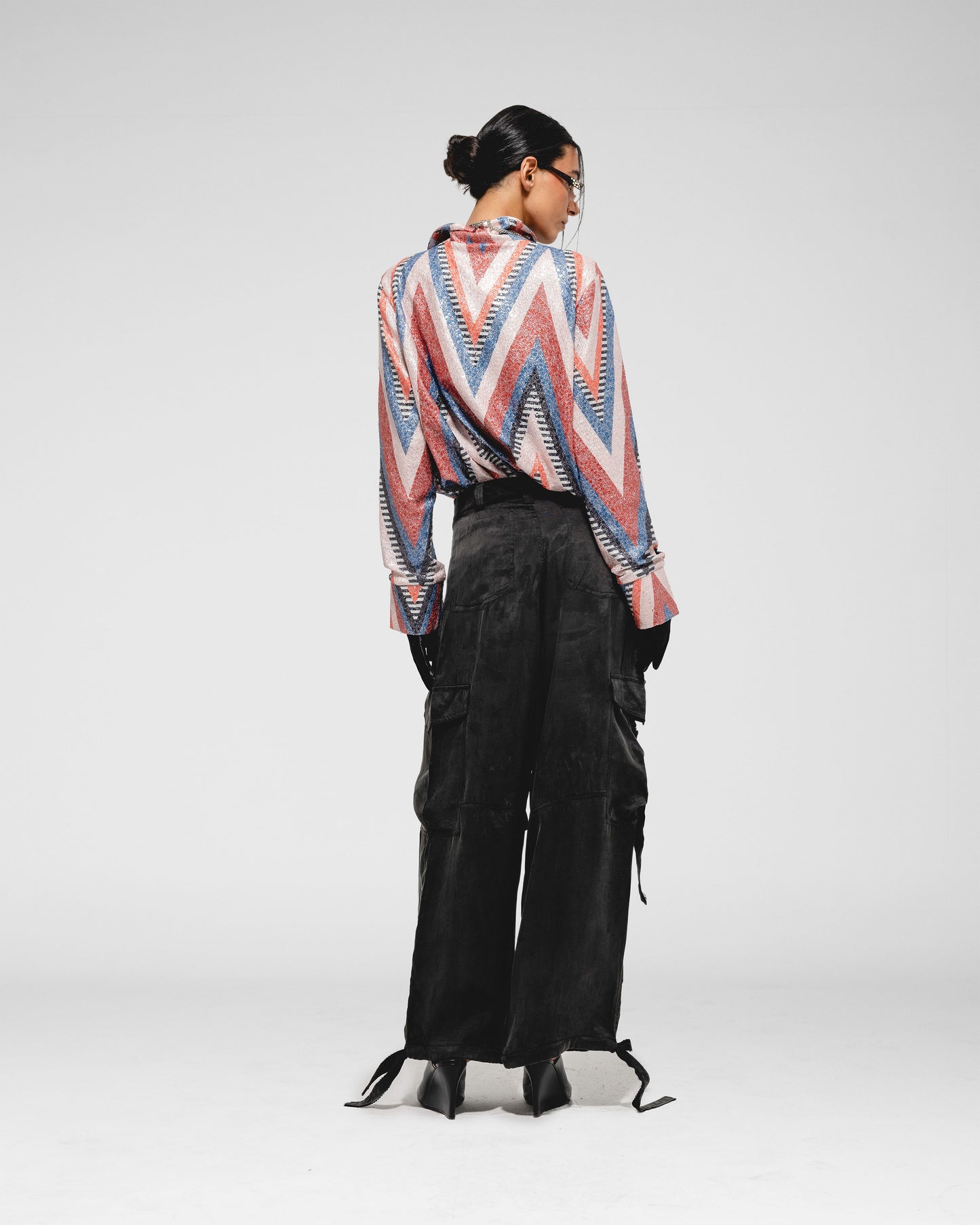 Metallic Chevron Shirt