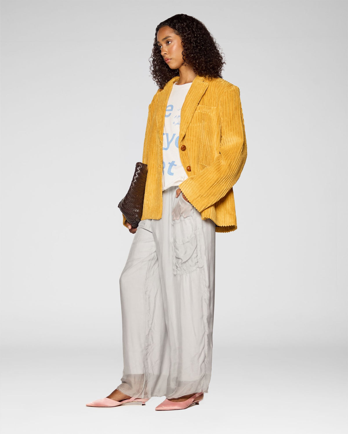 Ochre Texture Blazer