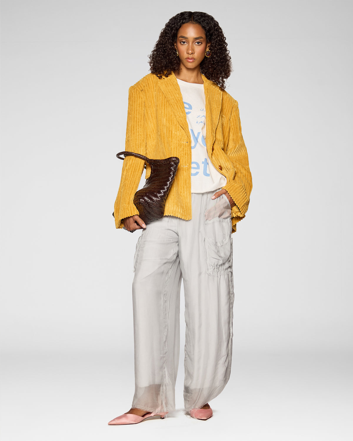 Ochre Texture Blazer