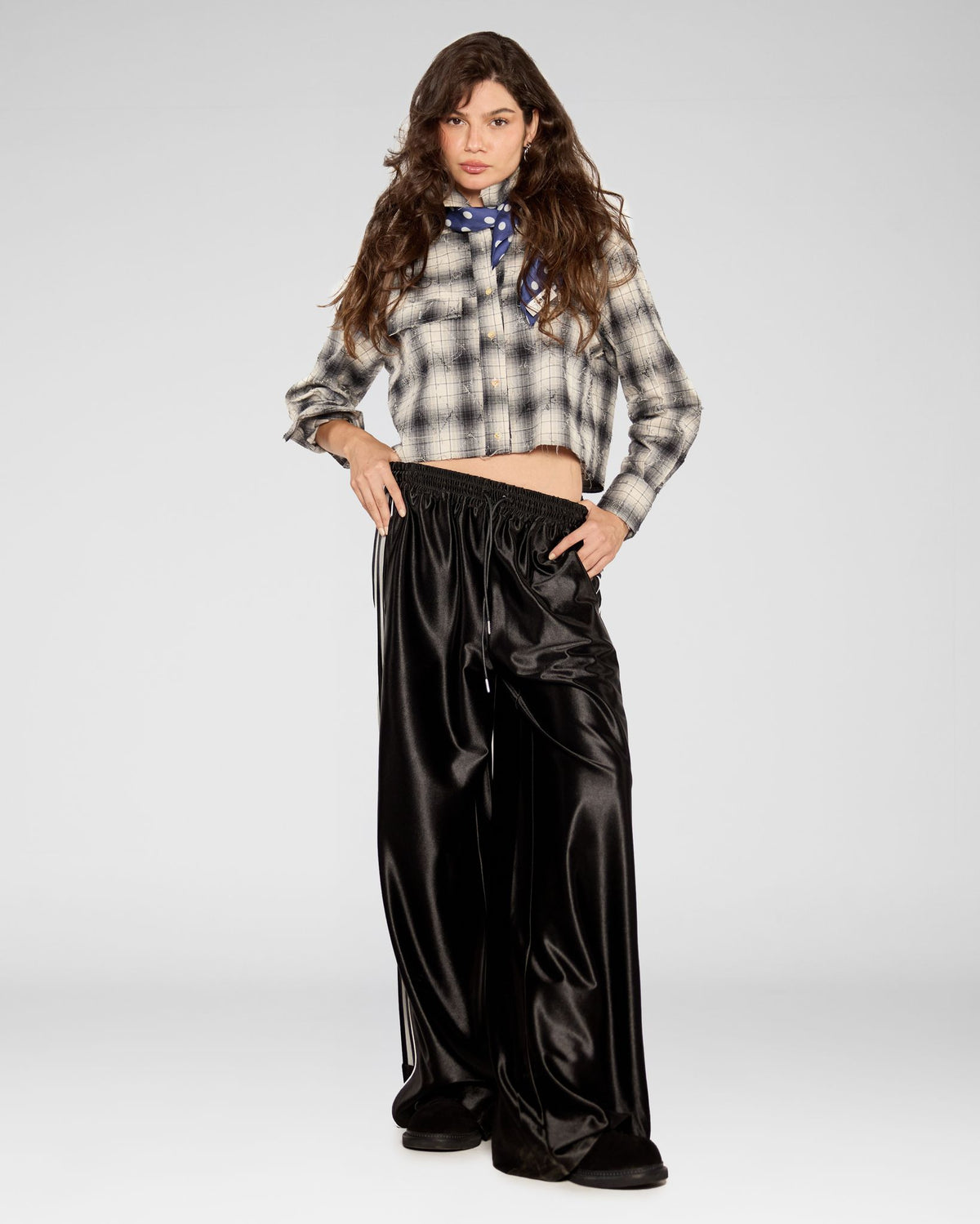 Satin Track Pants