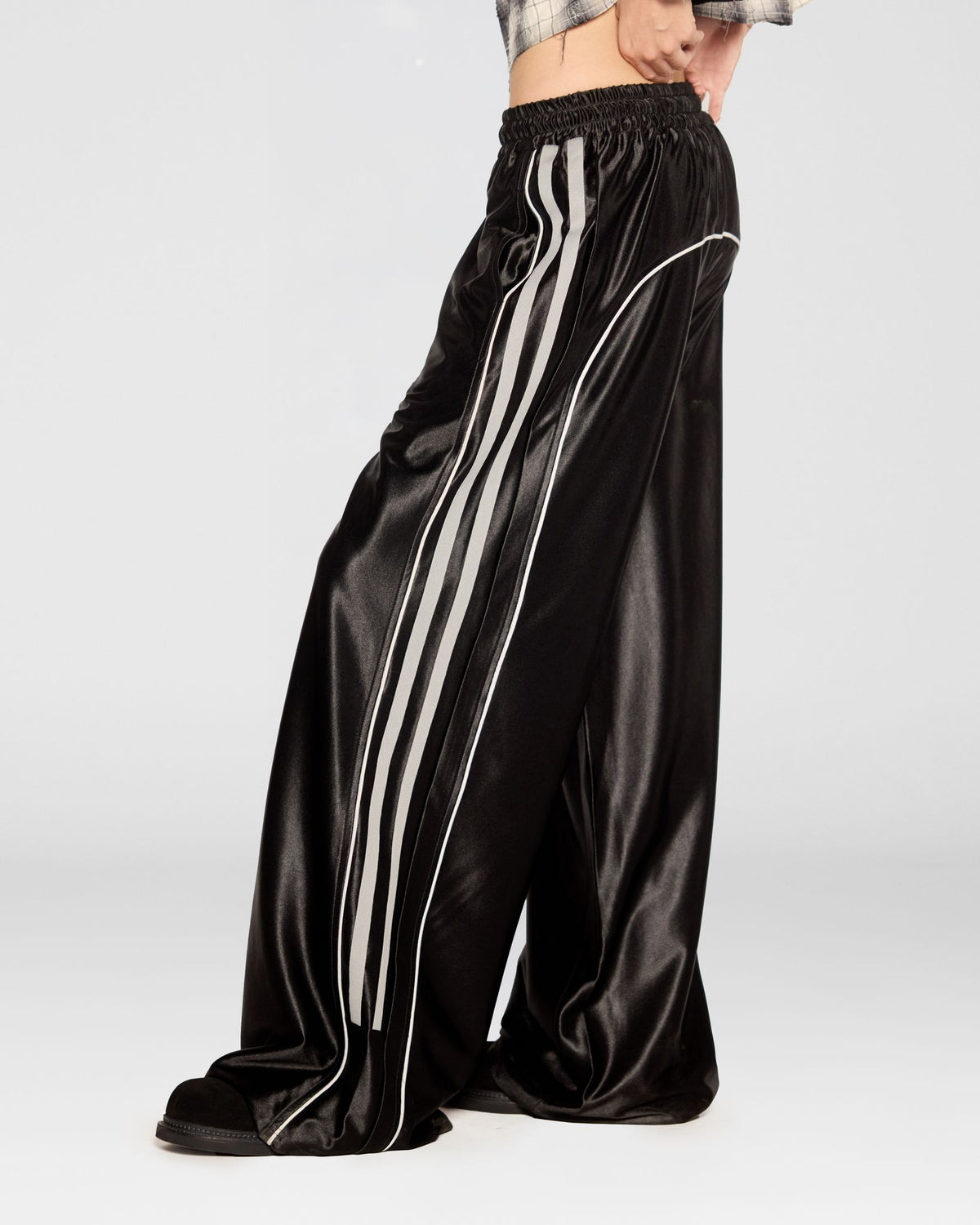 Satin Track Pants