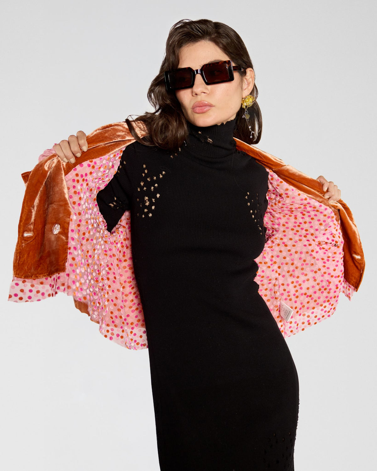 Amber Velvet Crop Blazer