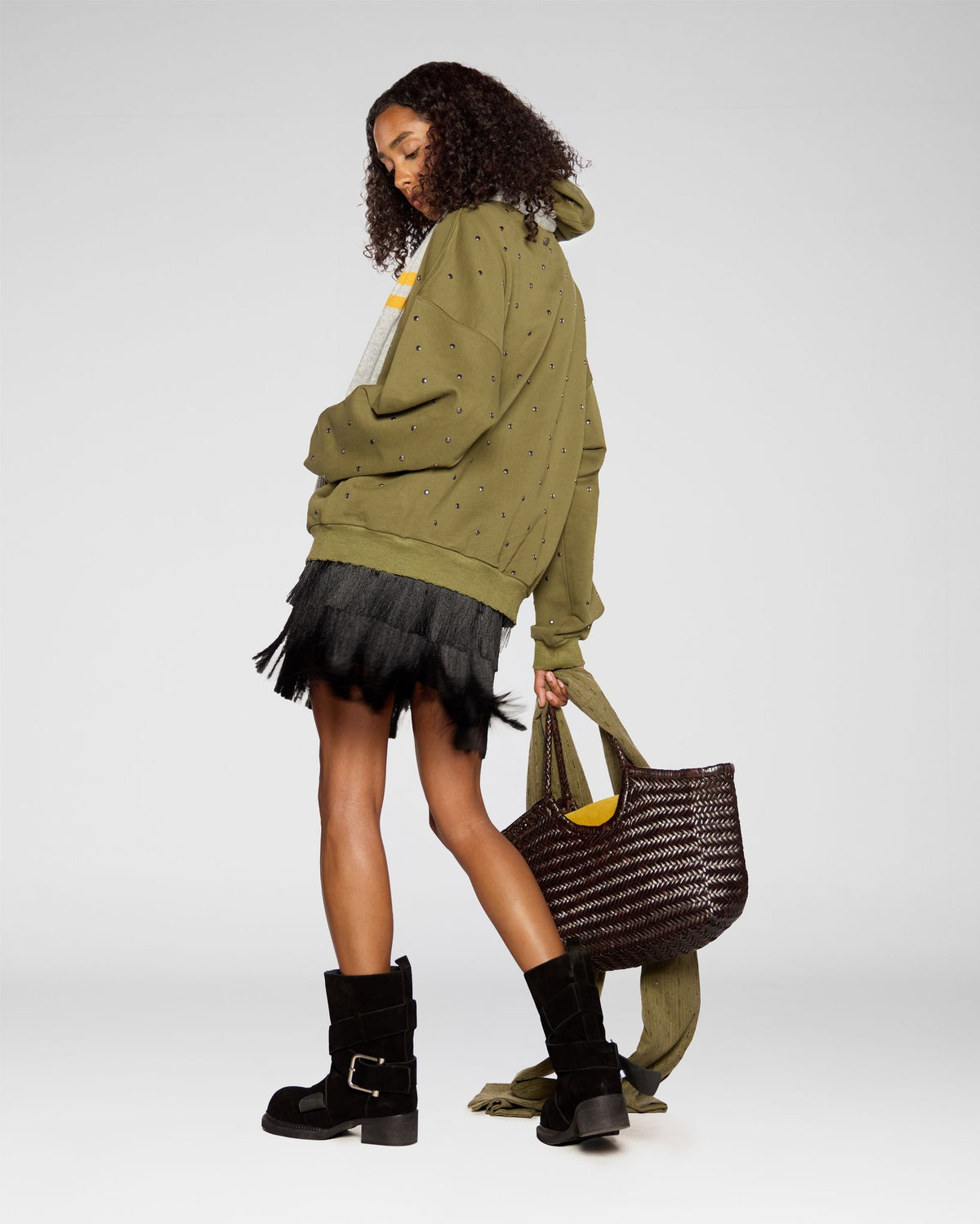 Olive Track Zip Jacket