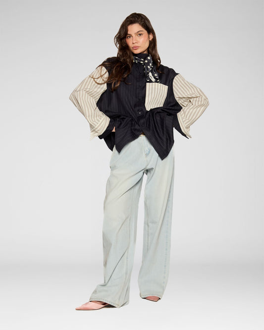 Split Stripe Shirt