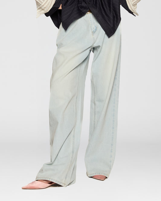 Pale Drift Wide-Leg Jeans