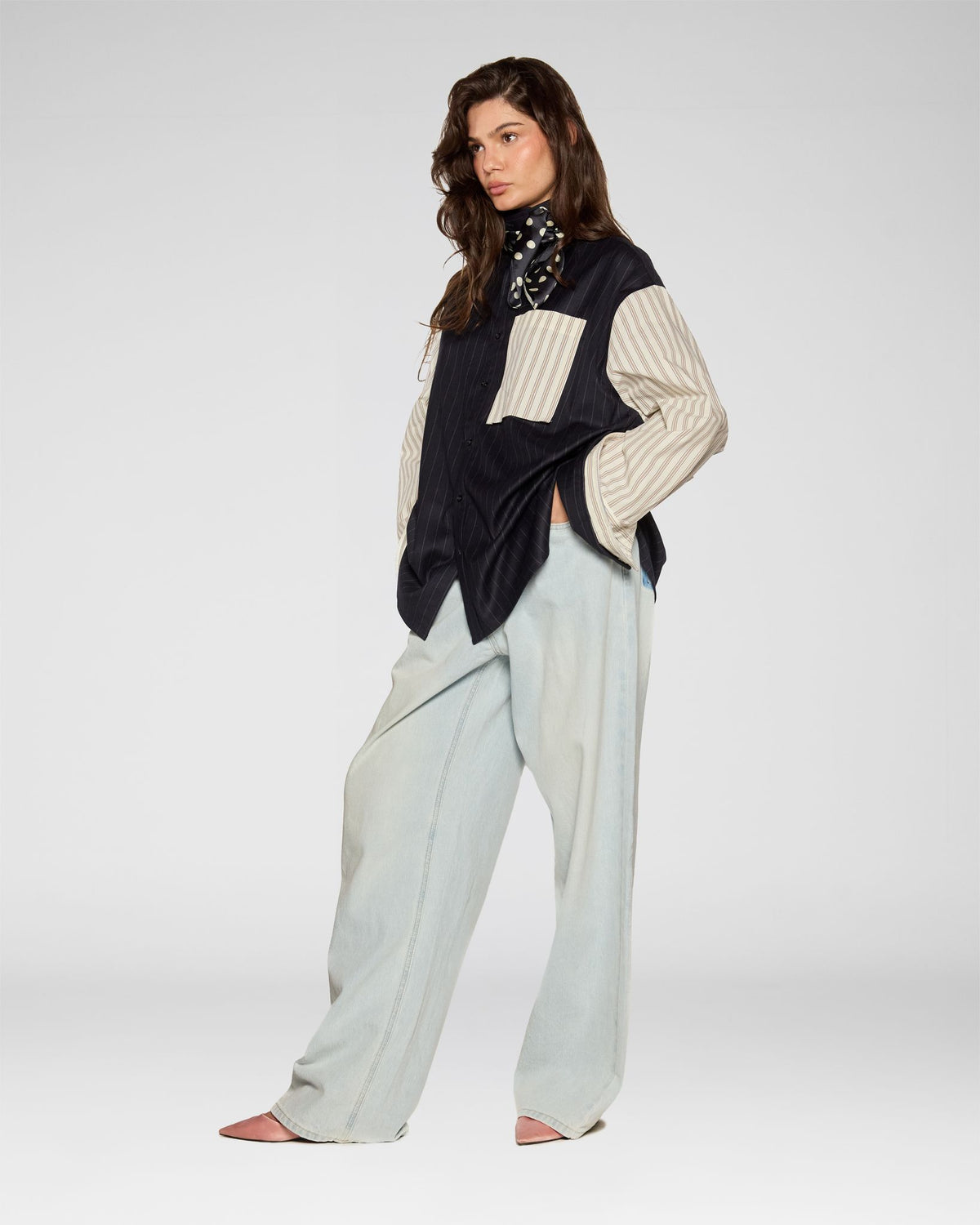 Split Stripe Shirt