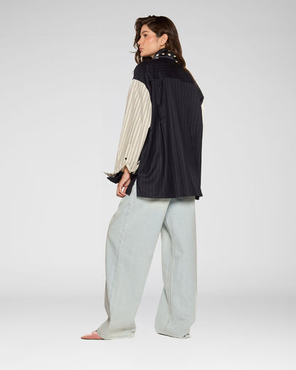 Split Stripe Shirt