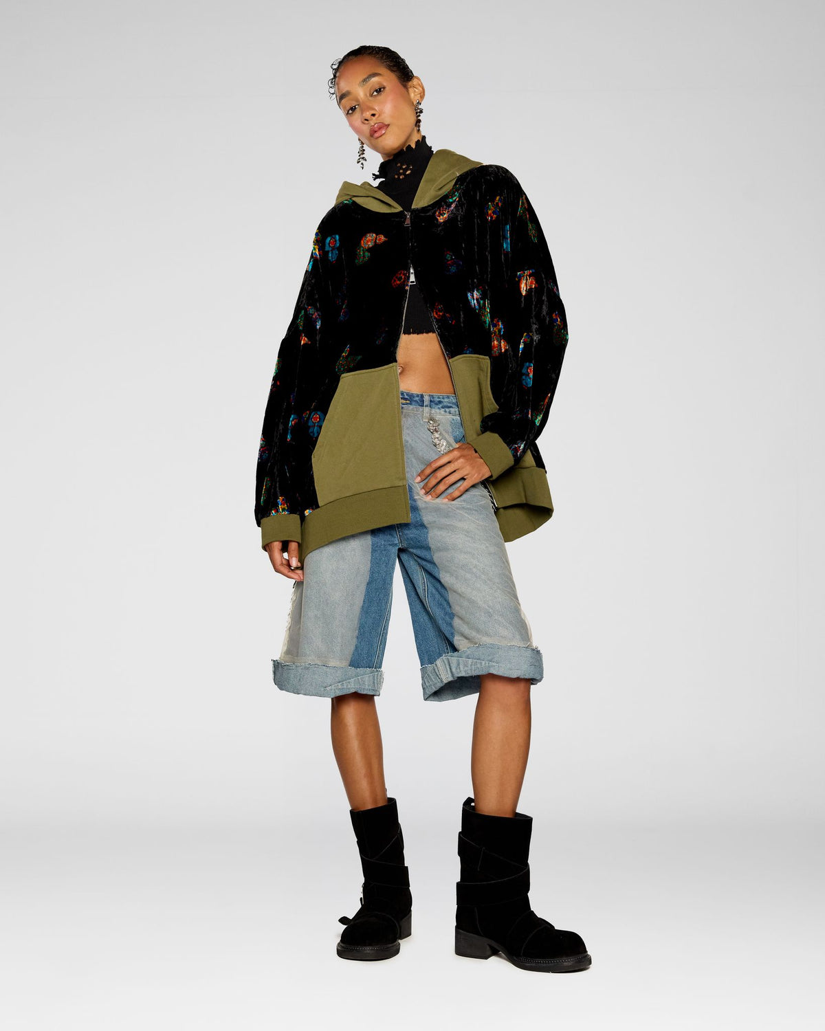 Coin Denim Shorts