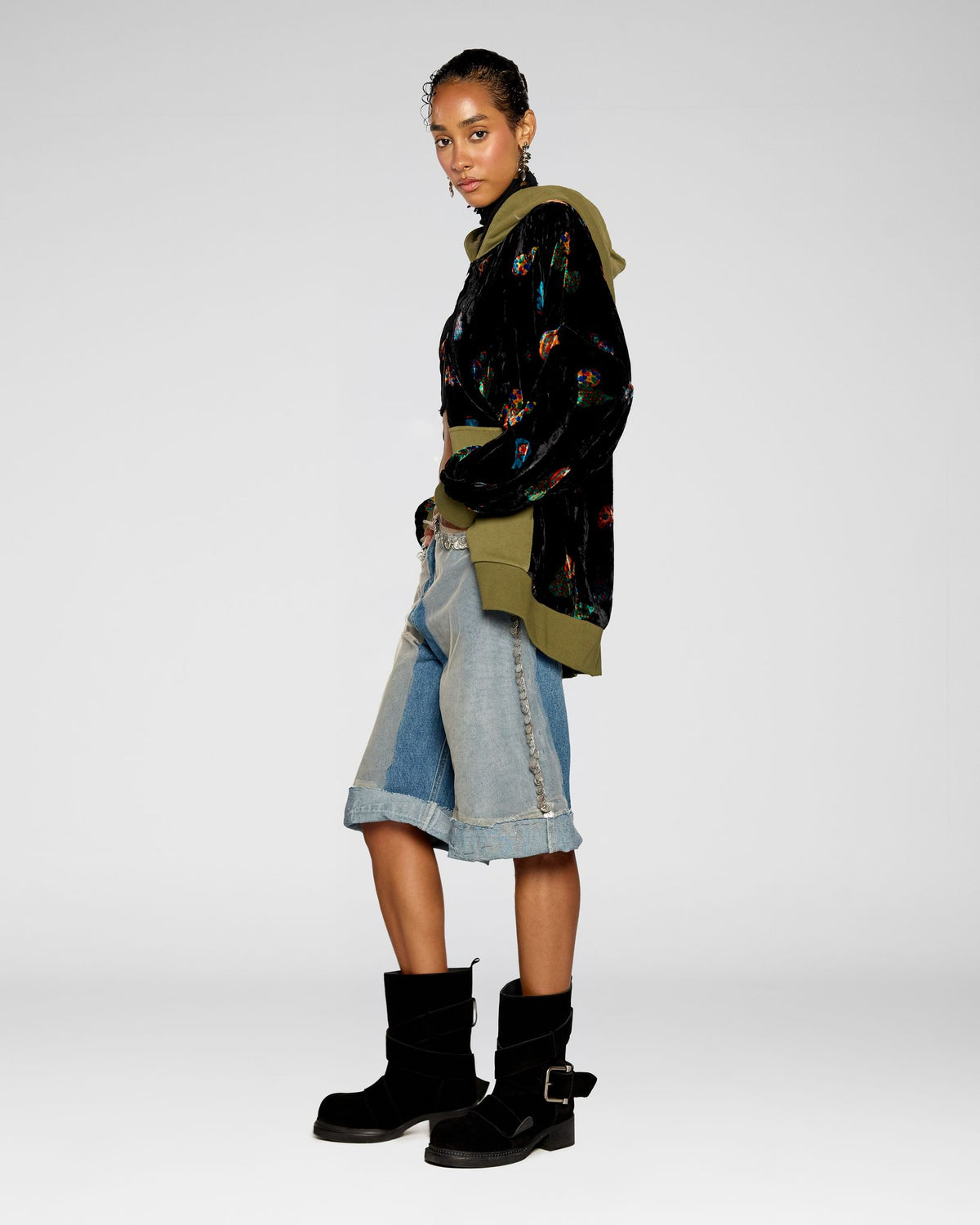 Coin Denim Shorts