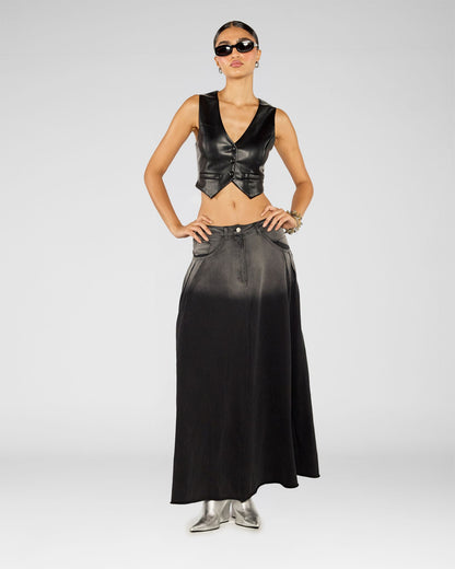 Noir Tailored Vest