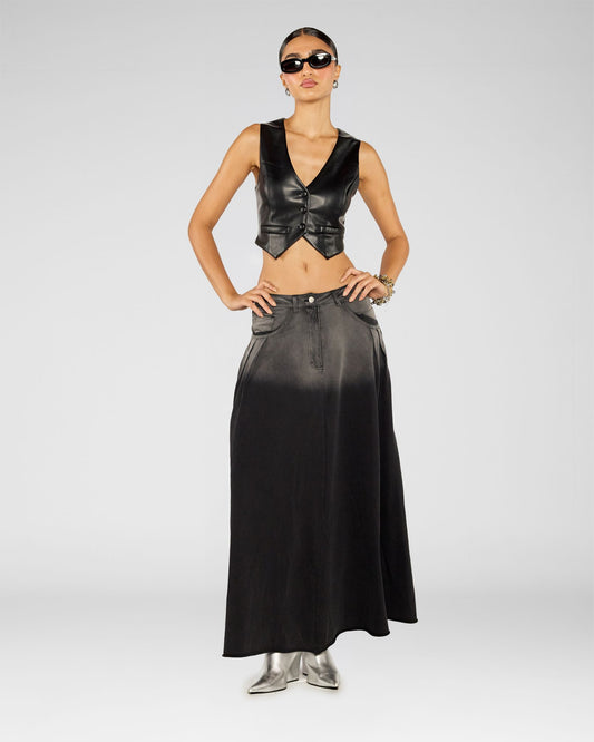 Faded Horizon Maxi Skirt