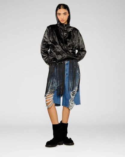 Midnight Fringe Zip Jacket