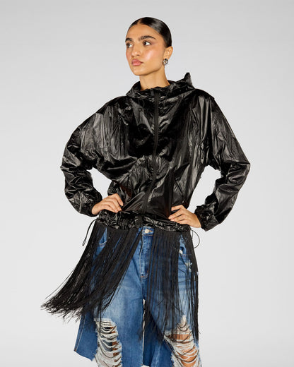 Midnight Fringe Zip Jacket