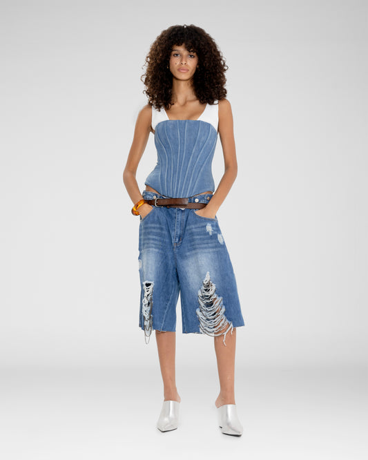 Bermuda Denim Shorts