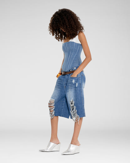 Bermuda Denim Shorts