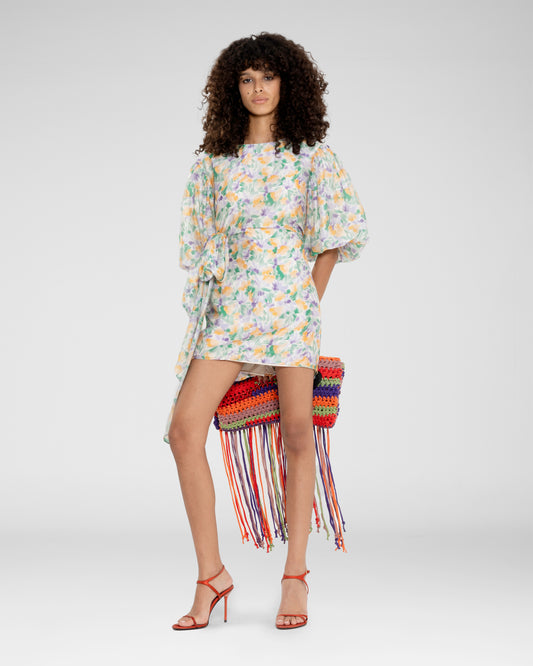 Ethereal Bloom Mini Dress