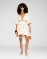 Gleam Mini Dress — off white