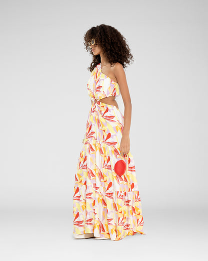 Tropical Ring Maxi Dress