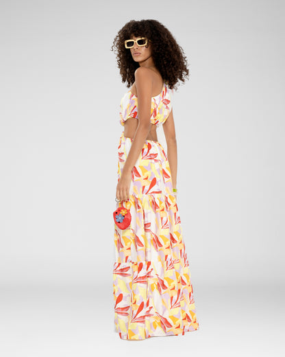 Tropical Ring Maxi Dress