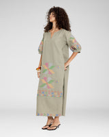 Mosaic Dress — Green