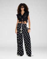 Eyelet Heaven Top — Black