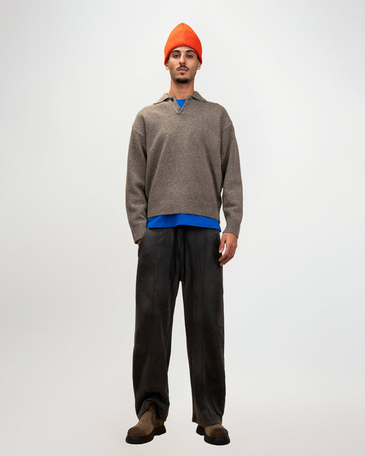 Offset Collar Pullover