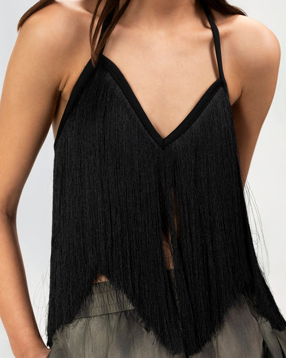 Midnight Fringe Camisole