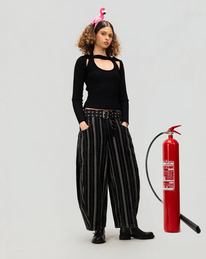 Nightstripe Barrel Pant