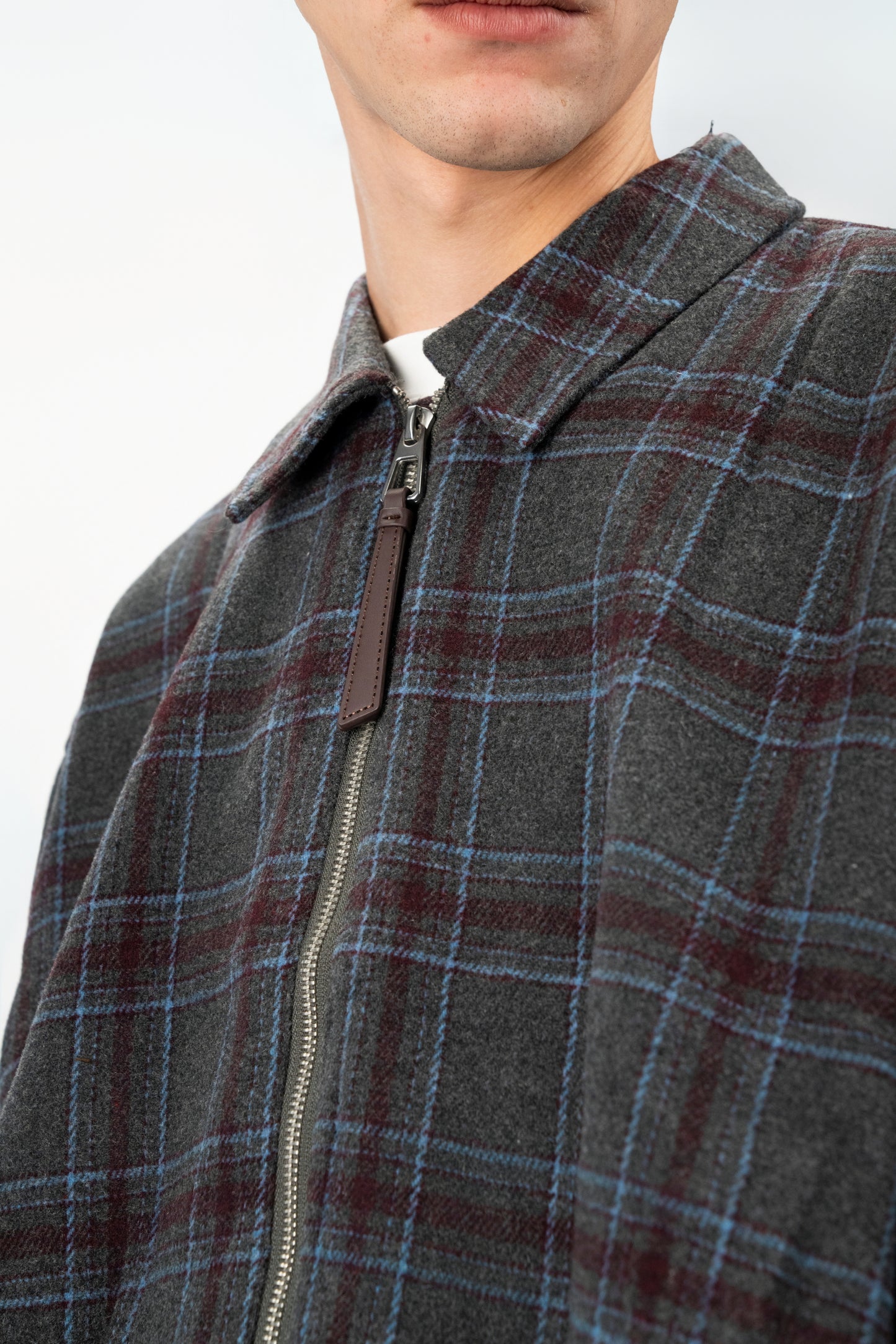 Plaid Field Zip Jacket