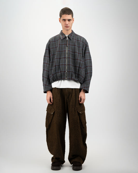 Plaid Field Zip Jacket