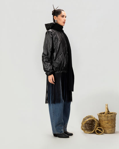 Midnight Fringe Zip Jacket