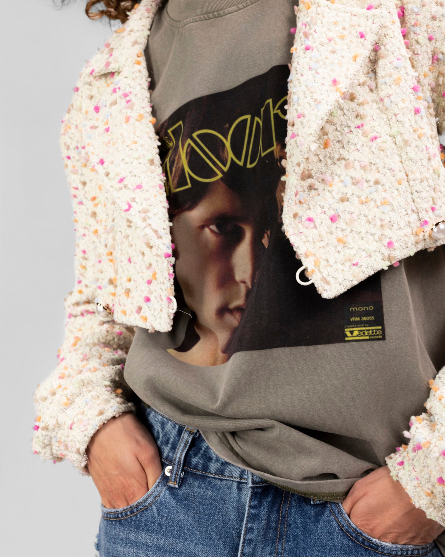 Confetti Tweed Cropped Jacket