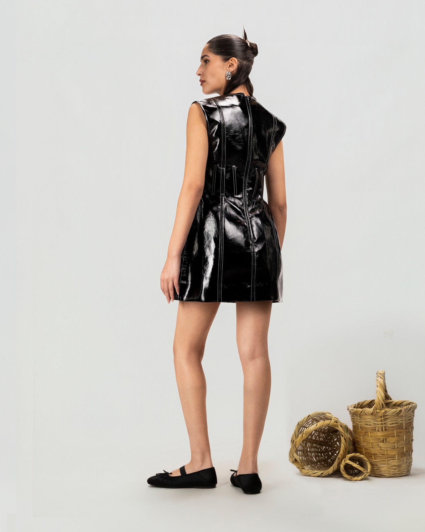 Obsidian Cut Mini Dress