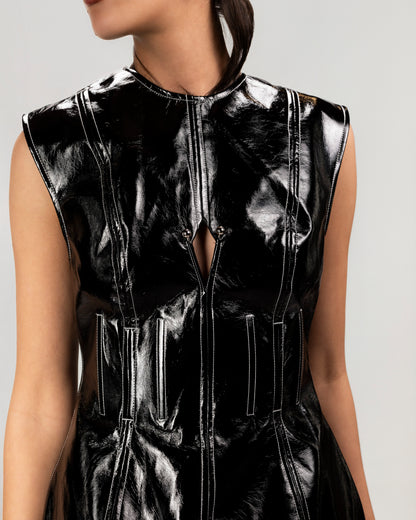 Obsidian Cut Mini Dress