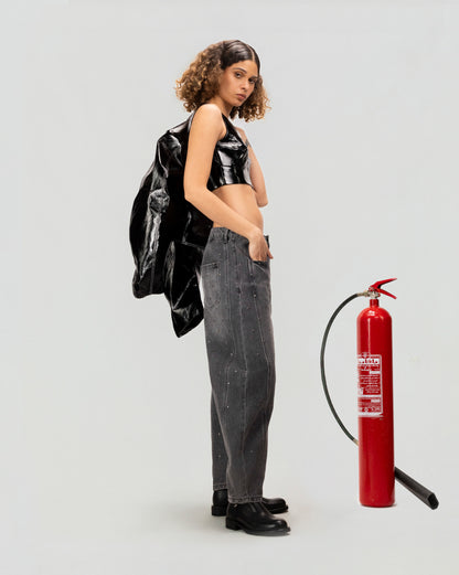 Midnight Patent Bralette