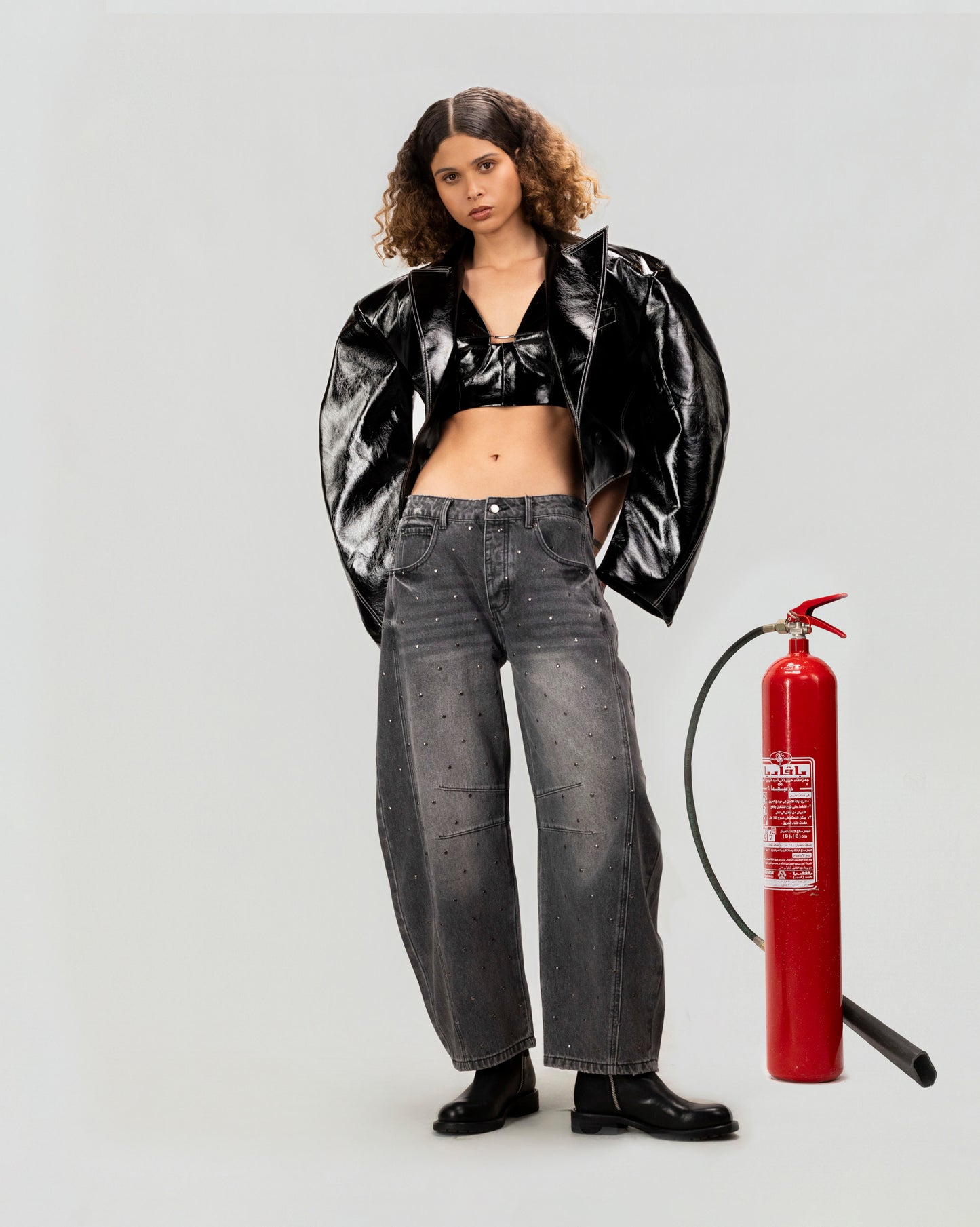 Midnight Patent Bralette