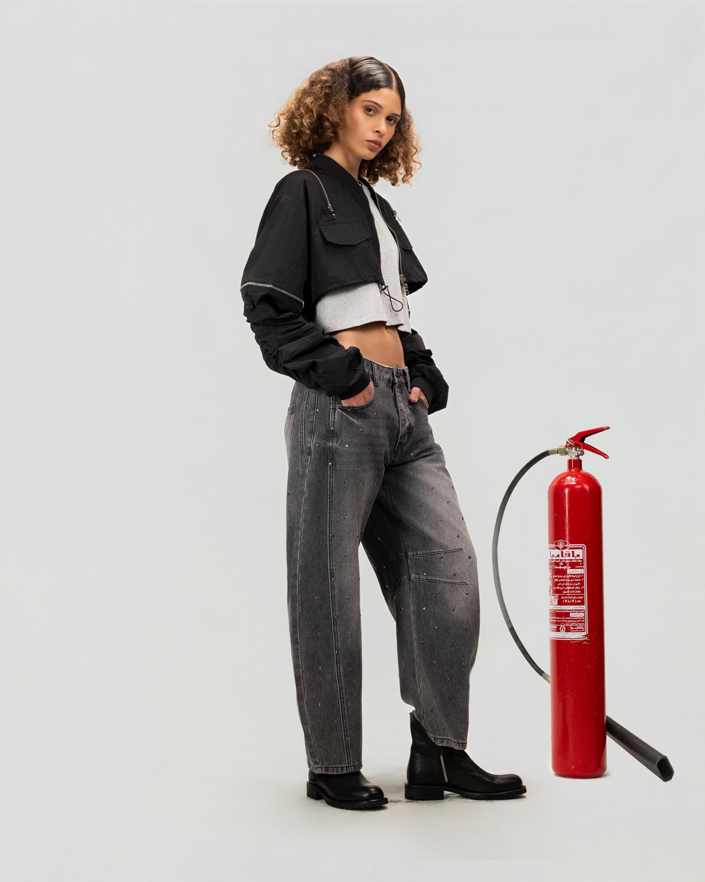 Zipline Cropped Utility Jacket